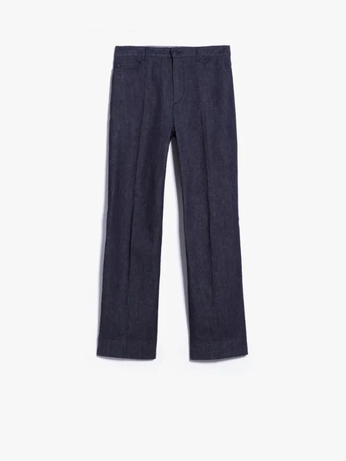 Woman 5pocket Denim Trousers Midnightblue Maxmara Trousers Woman 5pocket Denim Trousers Midnightblue Maxmara Trousers