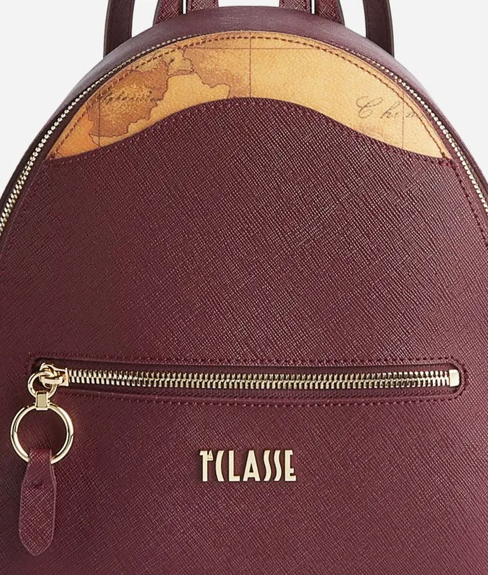 Woman Backpacks Bucket and Belt Bags Alviero Martini Digital City Backpack Burgundy