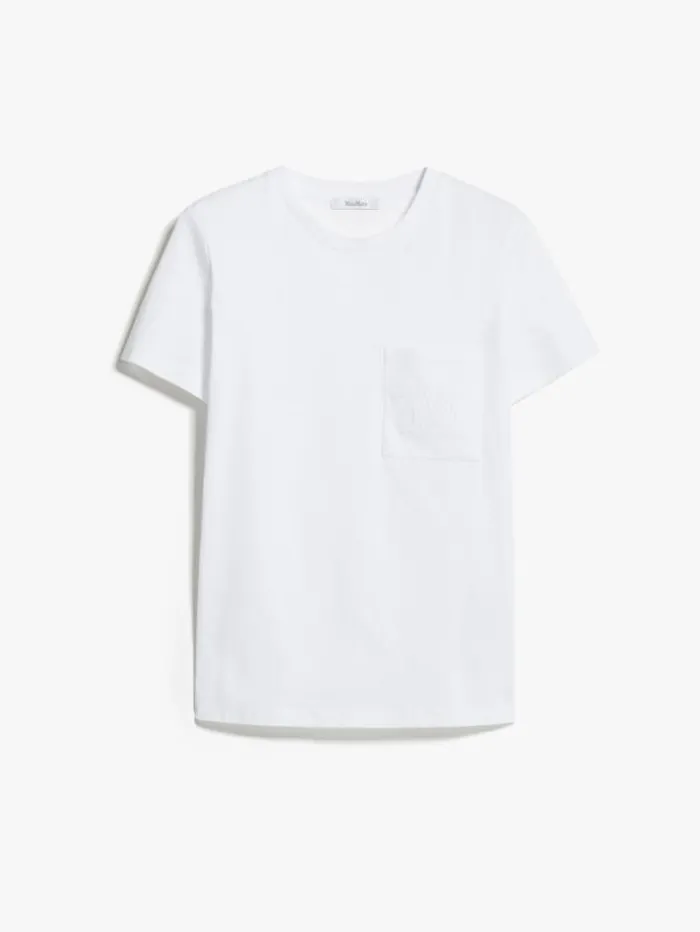 Woman Cotton Jersey Tshirt White Maxmara Tshirts Woman Cotton Jersey Tshirt White Maxmara Tshirts