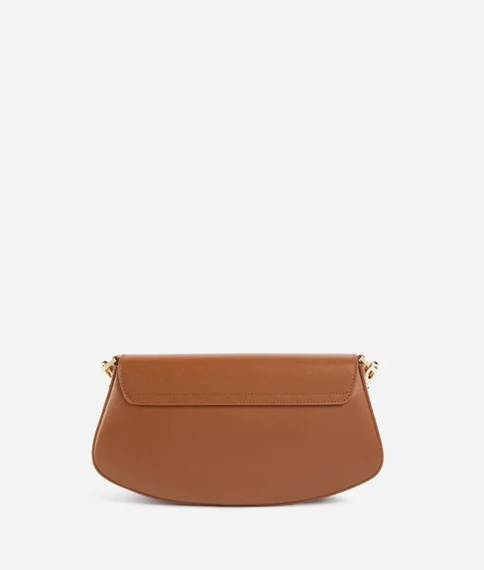 Woman Crossbody Bags Alviero Martini Winter Spirit Smooth Leather Flap Crossbody Bag Chestnut