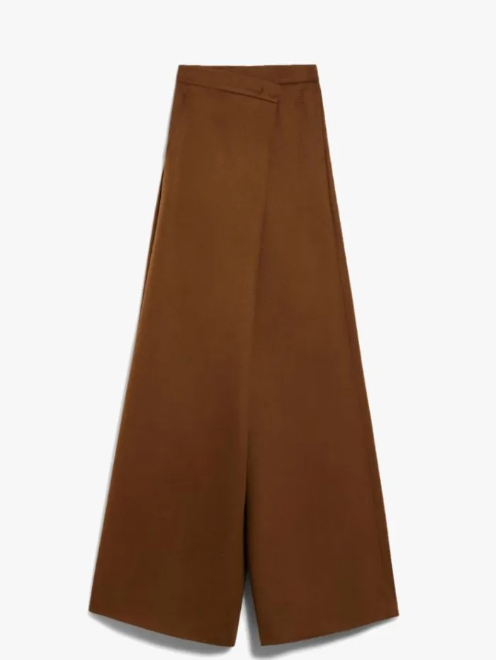 Woman Long Camel Colour Trousers Tobacco Maxmara Trousers Woman Long Camel Colour Trousers Tobacco Maxmara Trousers
