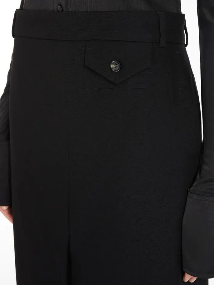 Woman Mirrorimage Midi Skirt Black Maxmara Skirts Woman Mirrorimage Midi Skirt Black Maxmara Skirts
