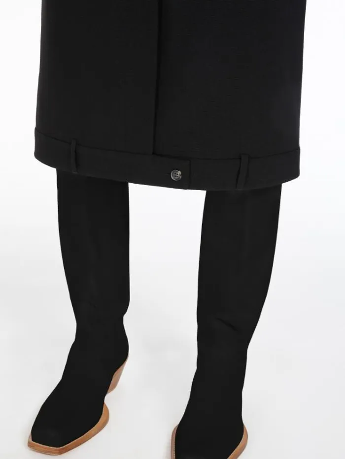 Woman Mirrorimage Midi Skirt Black Maxmara Skirts Woman Mirrorimage Midi Skirt Black Maxmara Skirts