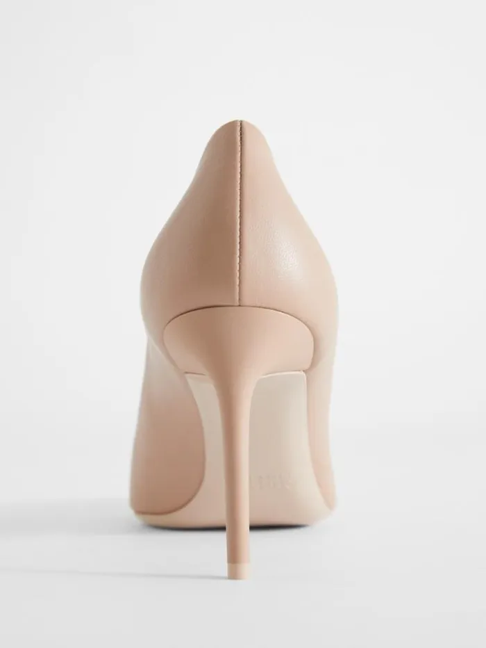Woman Nappa Leather Court Shoes Powder Maxmara Dcollet Woman Nappa Leather Court Shoes Powder Maxmara Dcollet