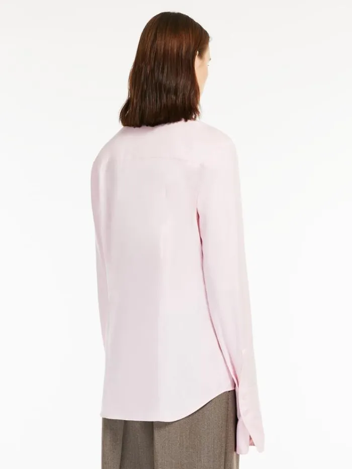 Woman Oxford Cloth Shirt Pink Maxmara Shirts And Tops Woman Oxford Cloth Shirt Pink Maxmara Shirts And Tops