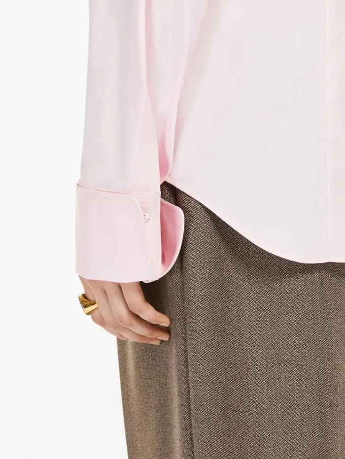 Woman Oxford Cloth Shirt Pink Maxmara Shirts And Tops Woman Oxford Cloth Shirt Pink Maxmara Shirts And Tops