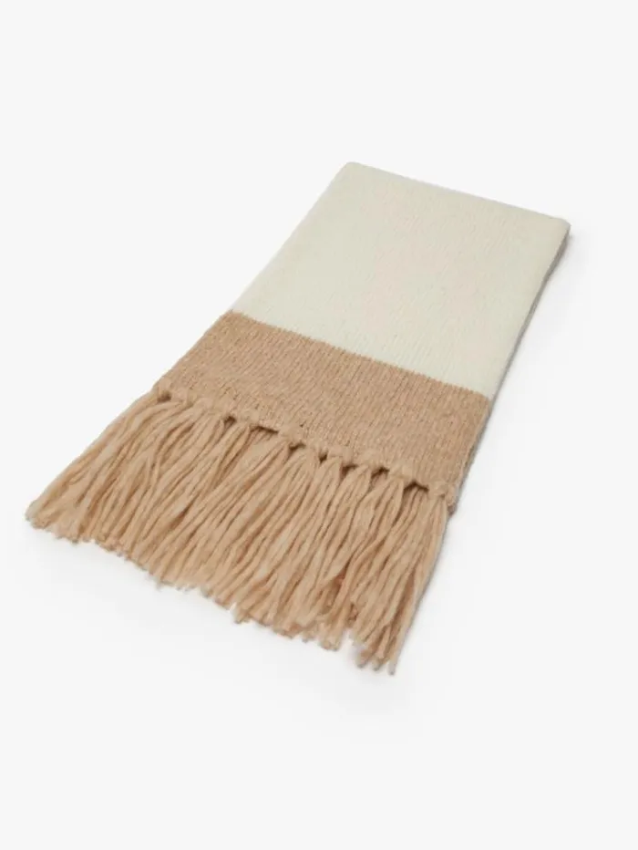 Woman Scarf In Alpaca And Wool White Maxmara Scarves And Foulards