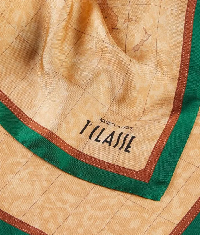 Woman Scarves and Shawls Alviero Martini Geo Classic Foulard 7021570 Jade