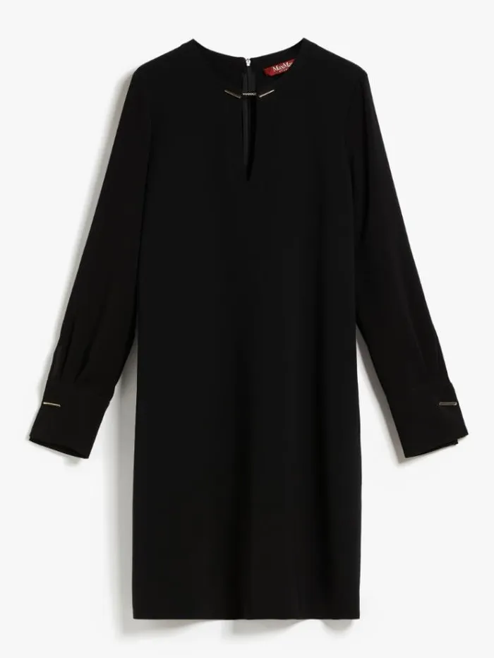 Woman Short Cady Dress Black Maxmara Dresses Woman Short Cady Dress Black Maxmara Dresses
