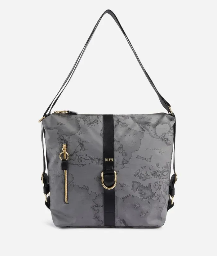 Woman Shoulder Bags Alviero Martini Social Soft Dual Wearability Shoulder Bag Dark Grey Woman Shoulder Bags Alviero Martini Social Soft Dual Wearability Shoulder Bag Dark Grey