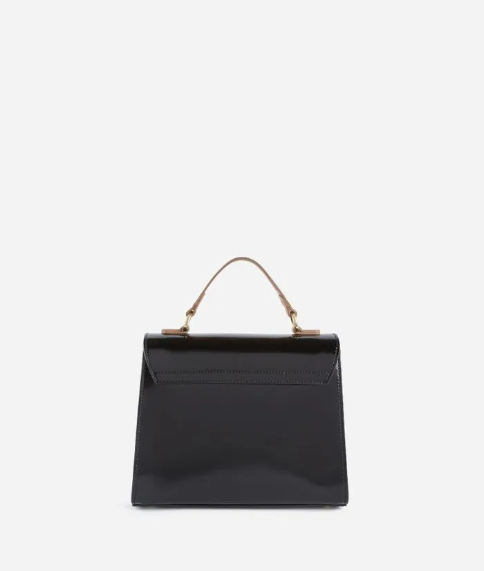Woman Top Handle Bags Alviero Martini Brilliant Bag Mini Tote Bag With Crossbody Strap Black