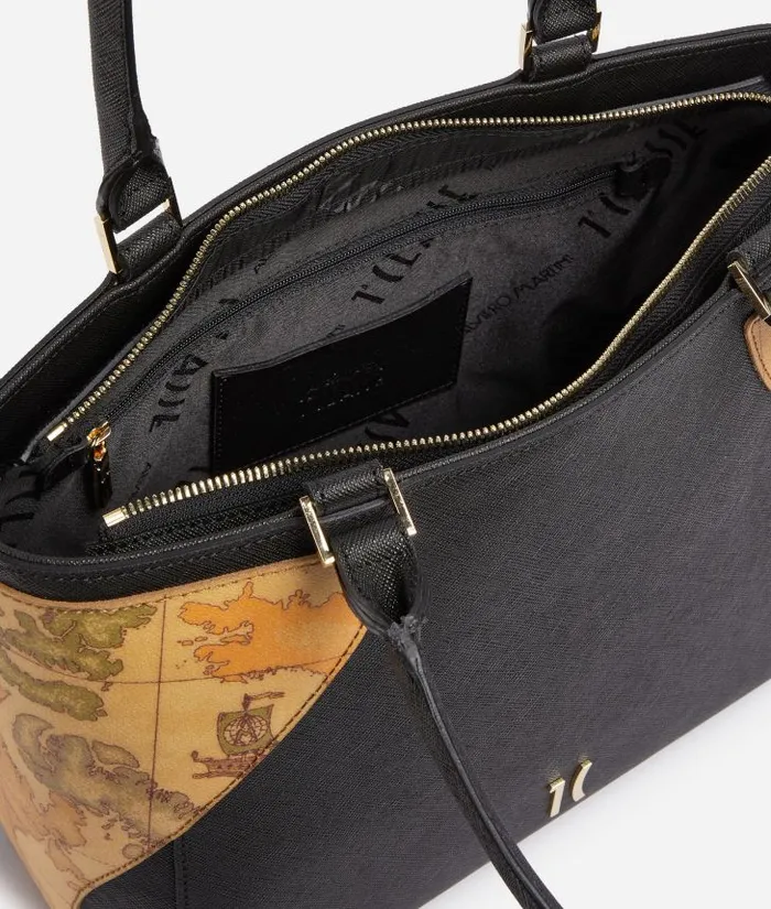 Woman Totes Alviero Martini Flying City Shopper Bag Black