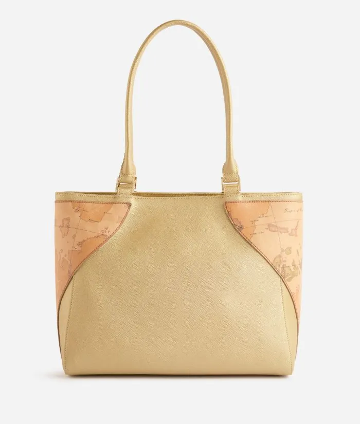 Woman Totes Alviero Martini Flying City Shopper Bag Bright Gold