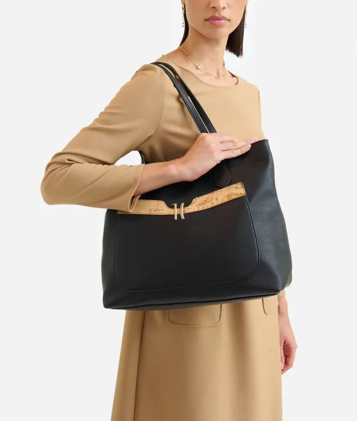 Woman Totes Alviero Martini Innovative Vision Shopper Bag Black