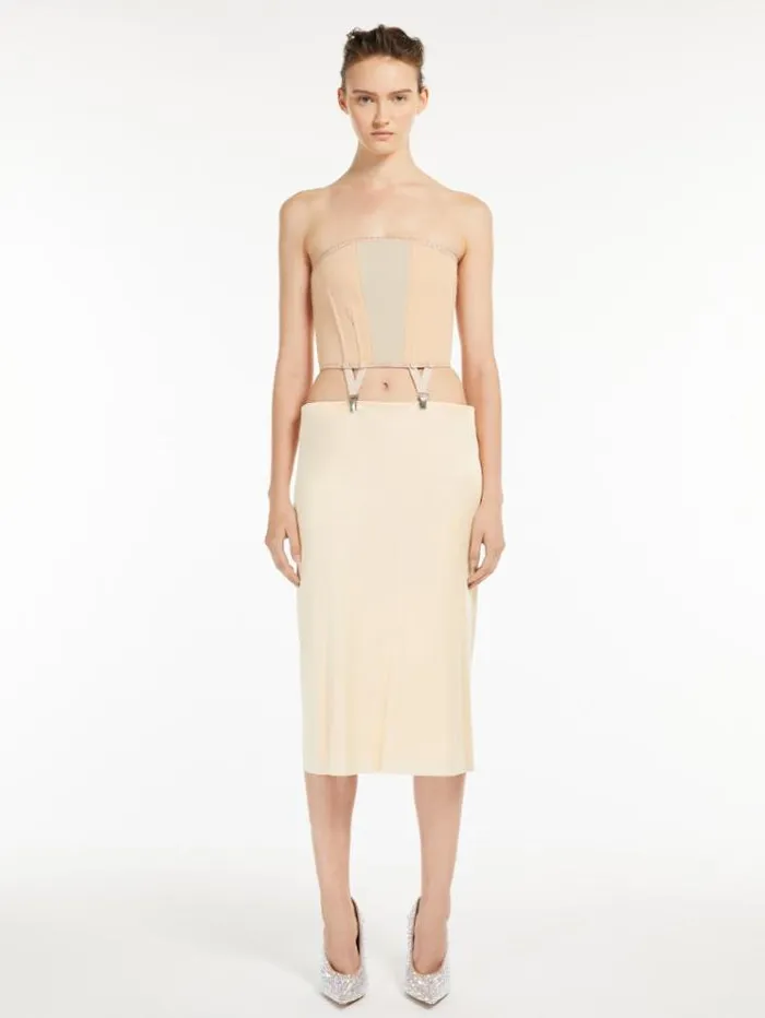 Woman Twopiece Dress Powder Maxmara Dresses