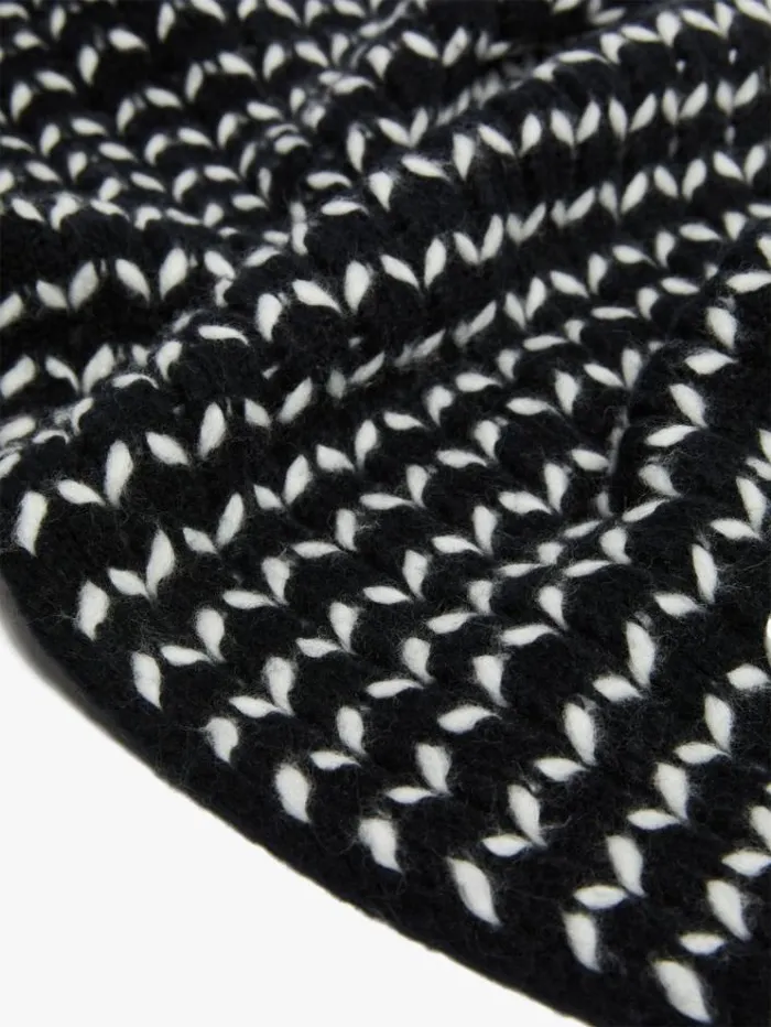 Woman Twotone Wool Jacquard Stole Black Maxmara Scarves And Foulards Woman Twotone Wool Jacquard Stole Black Maxmara Scarves And Foulards