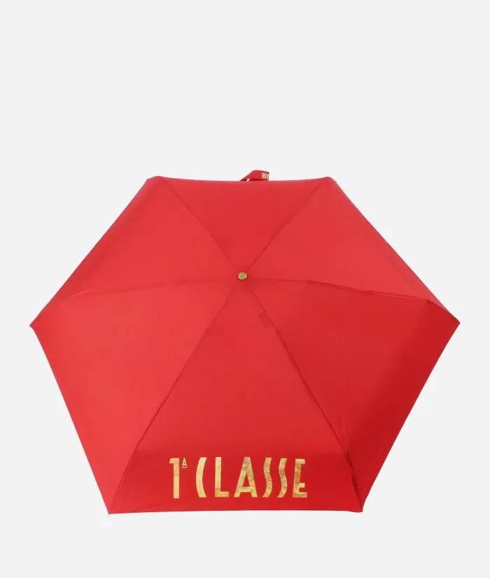 Woman Umbrellas Alviero Martini 1 Classe Supermini Umbrella With Hot Air Balloon Gift Box Red