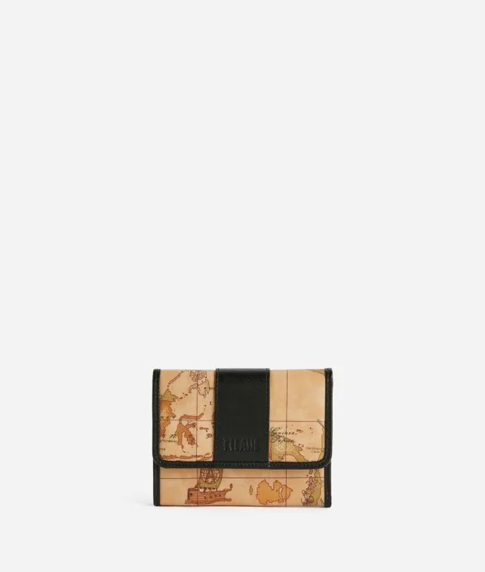 Woman Wallets Alviero Martini Social Soft Small Bifold Wallet Black