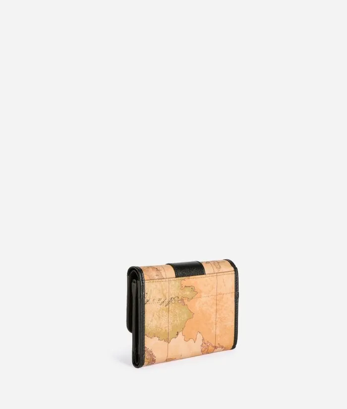 Woman Wallets Alviero Martini Social Soft Small Bifold Wallet Black