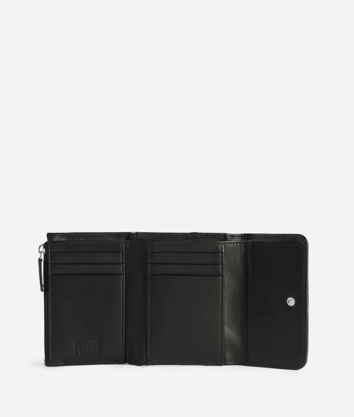 Woman Wallets Alviero Martini Social Soft Small Bifold Wallet Black