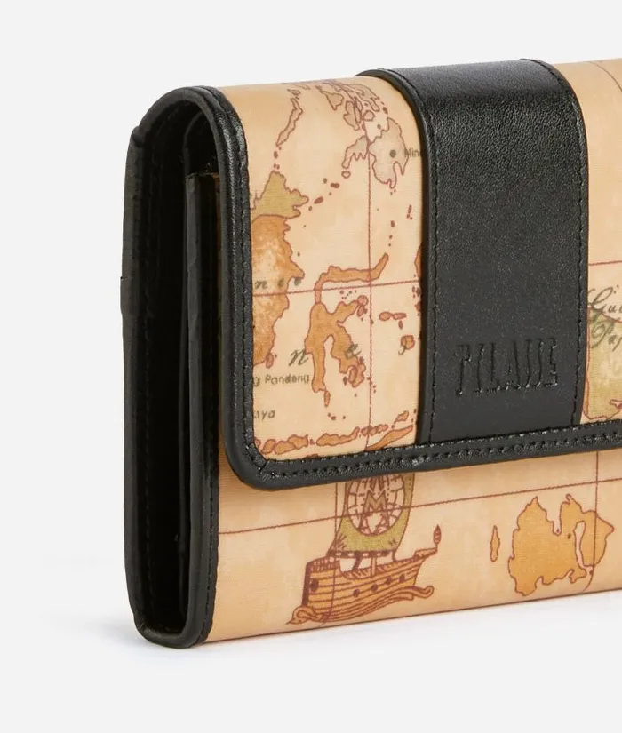 Woman Wallets Alviero Martini Social Soft Small Bifold Wallet Black
