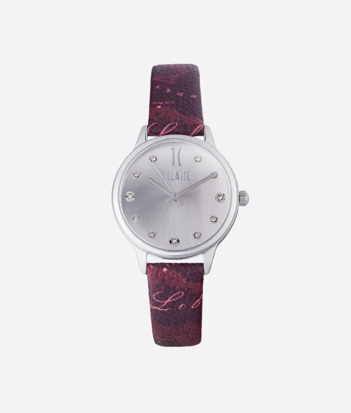 Woman Watches Alviero Martini Formentera Watch With Strap In Geo Rouge Print Leather Woman Watches Alviero Martini Formentera Watch With Strap In Geo Rouge Print Leather