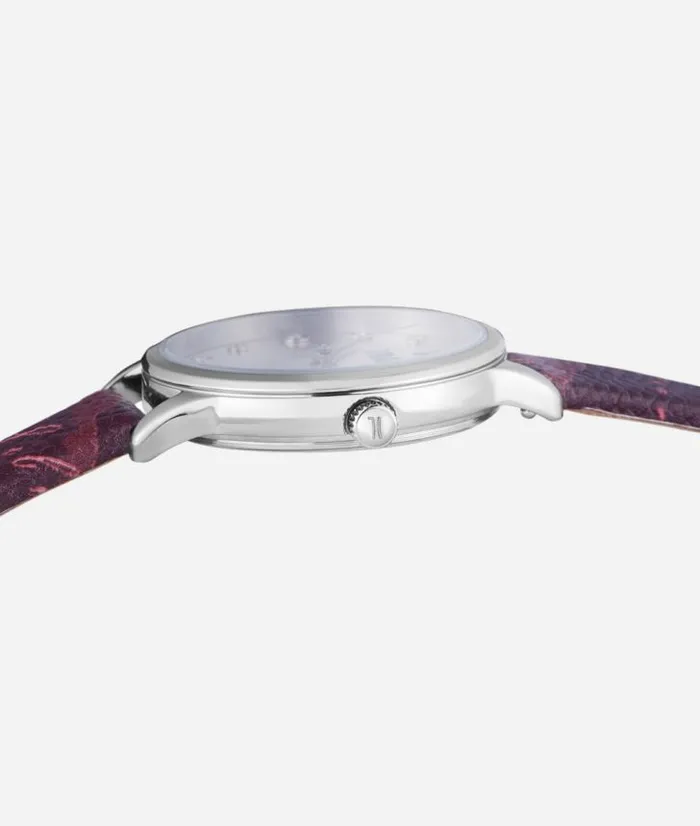 Woman Watches Alviero Martini Formentera Watch With Strap In Geo Rouge Print Leather