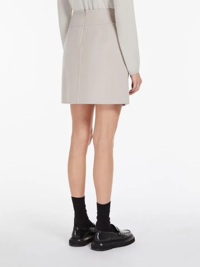 Woman Wool Bodycon Skirt Ecru Maxmara Skirts Woman Wool Bodycon Skirt Ecru Maxmara Skirts