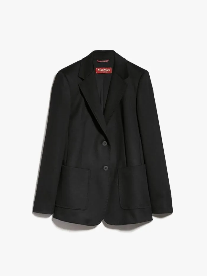 Woman Wool Singlebreasted Jacket Black Maxmara Suit Woman Wool Singlebreasted Jacket Black Maxmara Suit