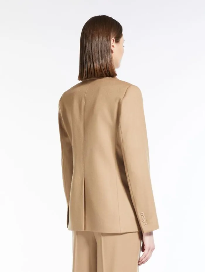 Woman Wool Singlebreasted Jacket Camel Maxmara Suit Woman Wool Singlebreasted Jacket Camel Maxmara Suit