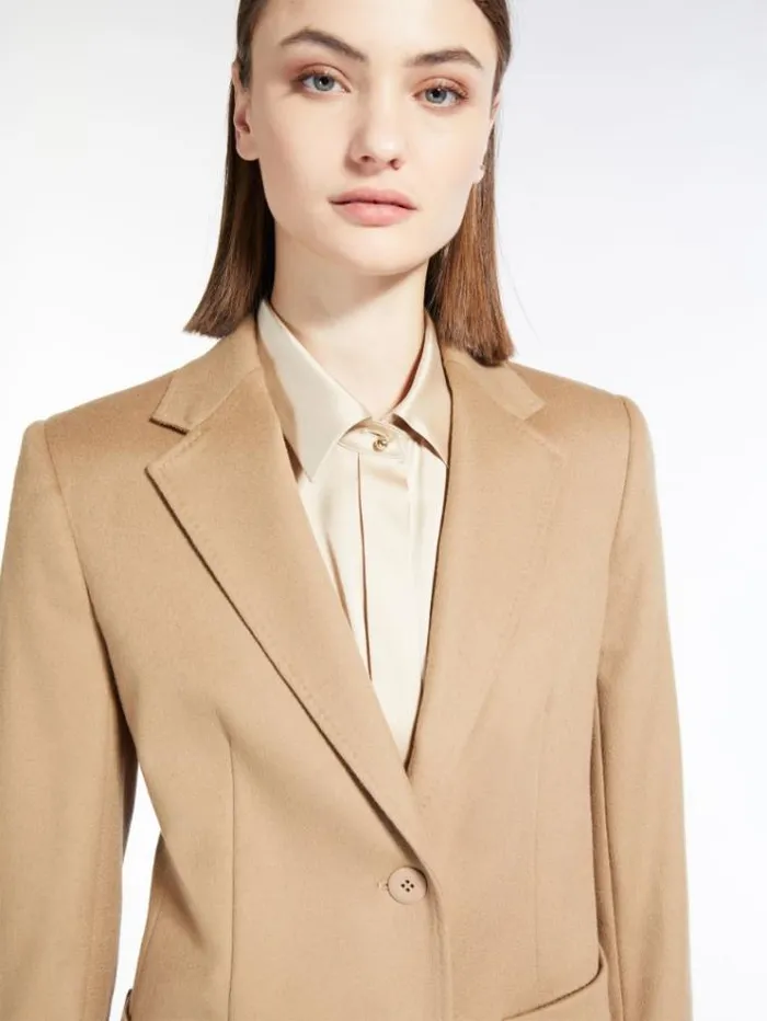 Woman Wool Singlebreasted Jacket Camel Maxmara Suit Woman Wool Singlebreasted Jacket Camel Maxmara Suit