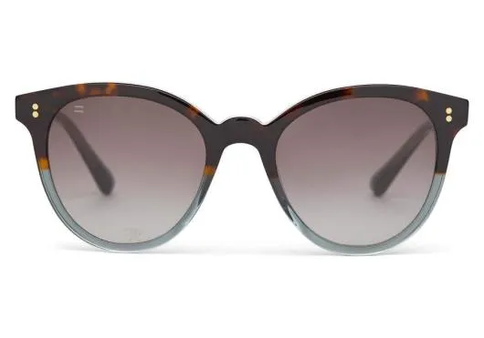 Women Aaryn Tortoise Ocean Grey Fadegrey Gradient TOMS Sunglasses