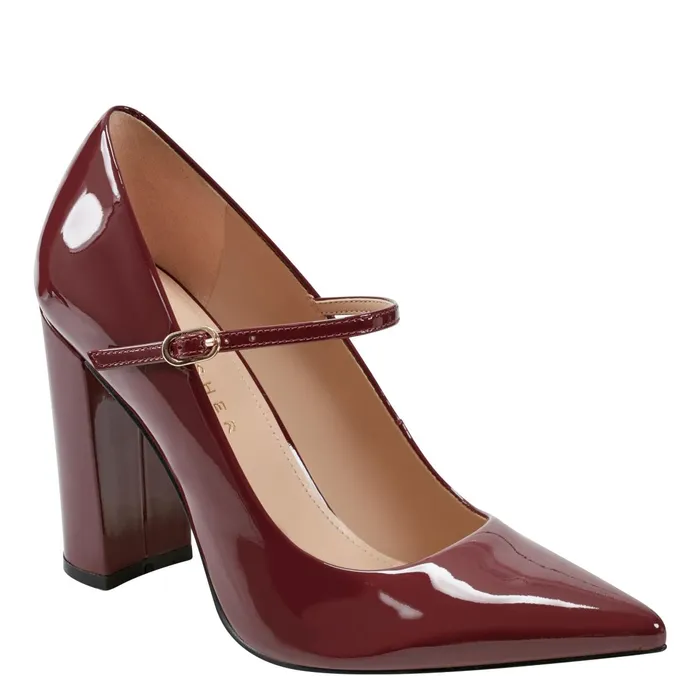 Women Artie Mary Jane Pump Red Patent Leather Marc Fisher Heels and Pumps