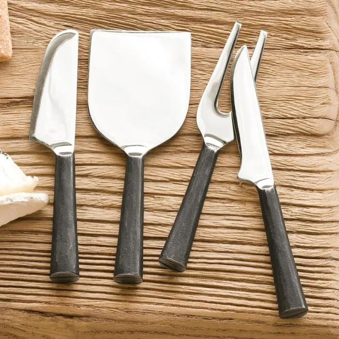 Women Artisan Hammered Cheese Knives Set Sundance Catalog Tabletop