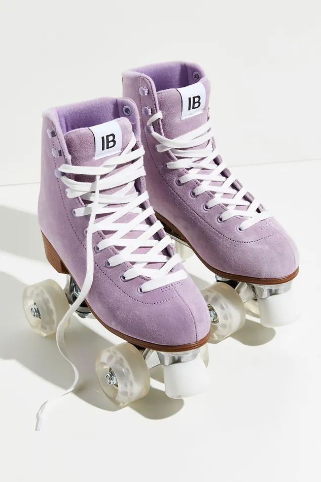 Women Athletic Shoes Free People Roller Rink Suede Skates Lilac