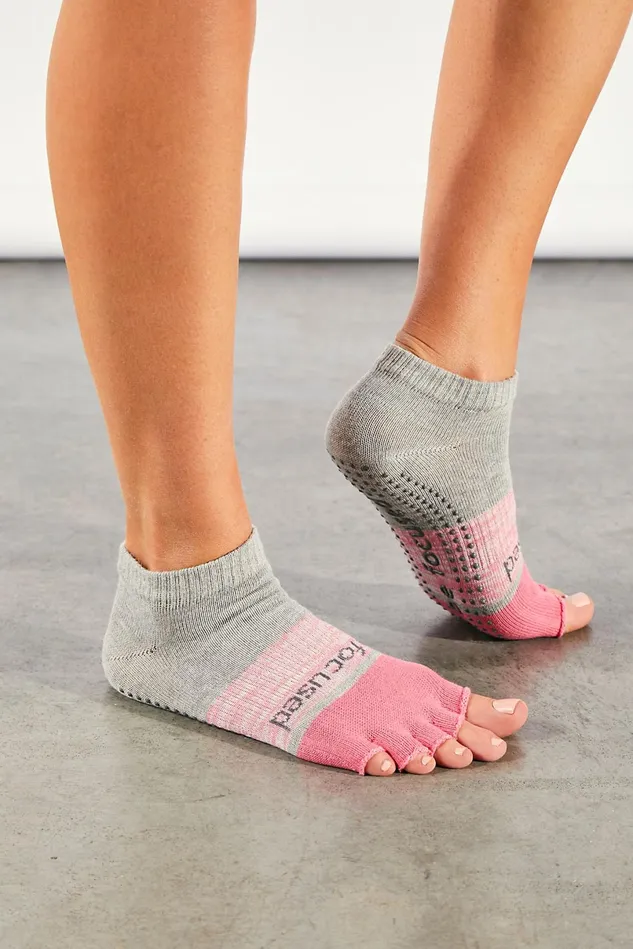 Women Athletic Shoes Free People Sticky Be HalfToe Be Focused Grip Socks Poppy