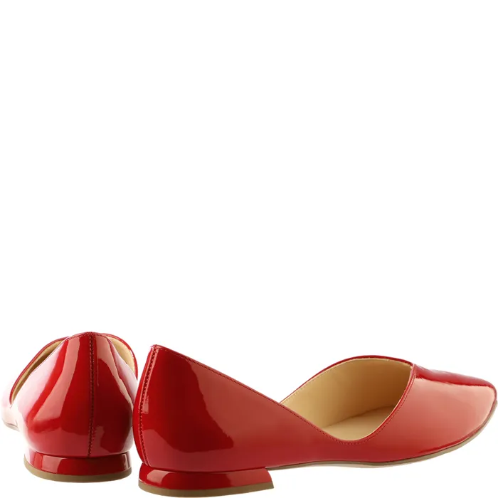 Women Basic Ballerinas Red HGL Classic