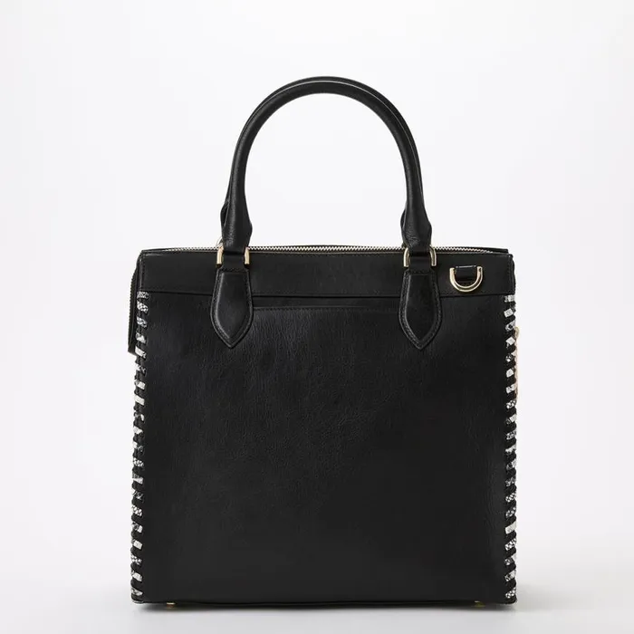 Women Brahmin Satchels Caroline Black Blazer