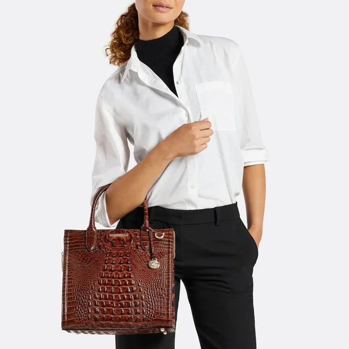 Women Brahmin Satchels Caroline Black Blazer