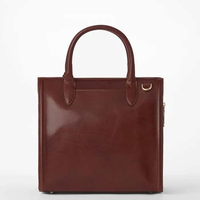 Women Brahmin Satchels Caroline Cognac Topsail