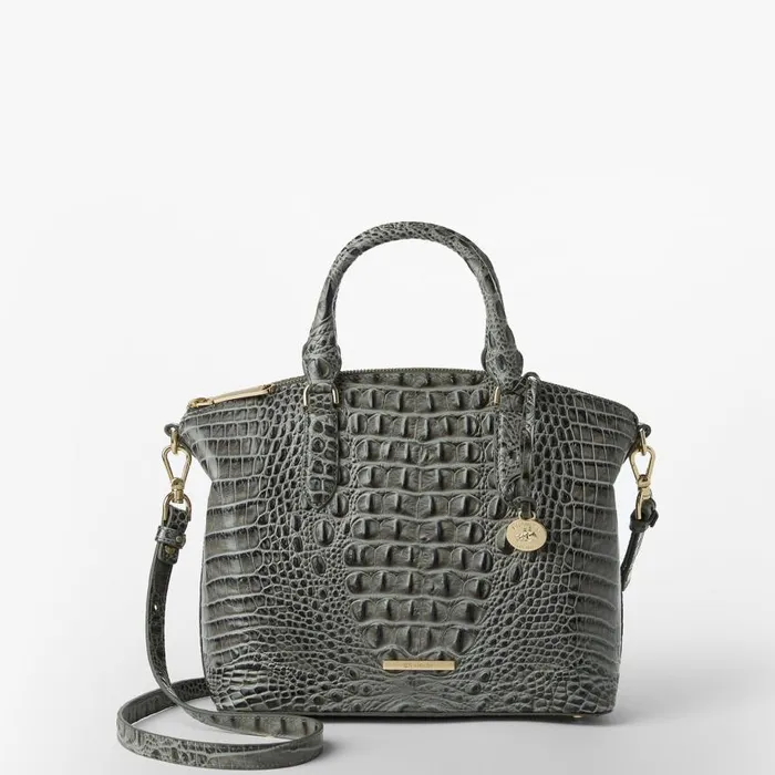 Women Brahmin Satchels Duxbury Satchel Charcoal Zinnia