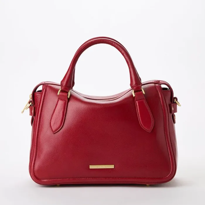 Women Brahmin Satchels Micaela Radiant Red Mystic
