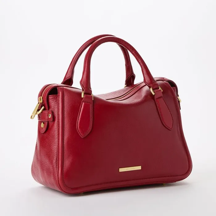 Women Brahmin Satchels Micaela Radiant Red Mystic