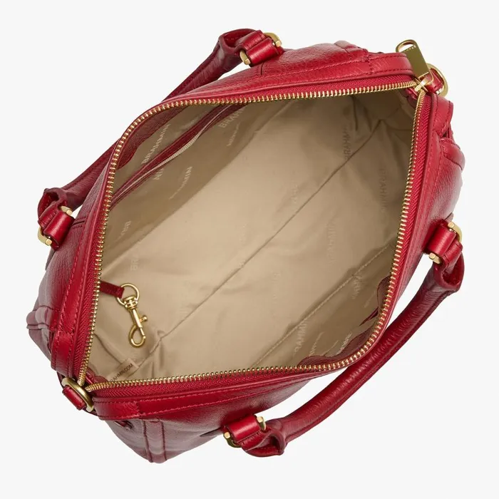 Women Brahmin Satchels Micaela Radiant Red Mystic