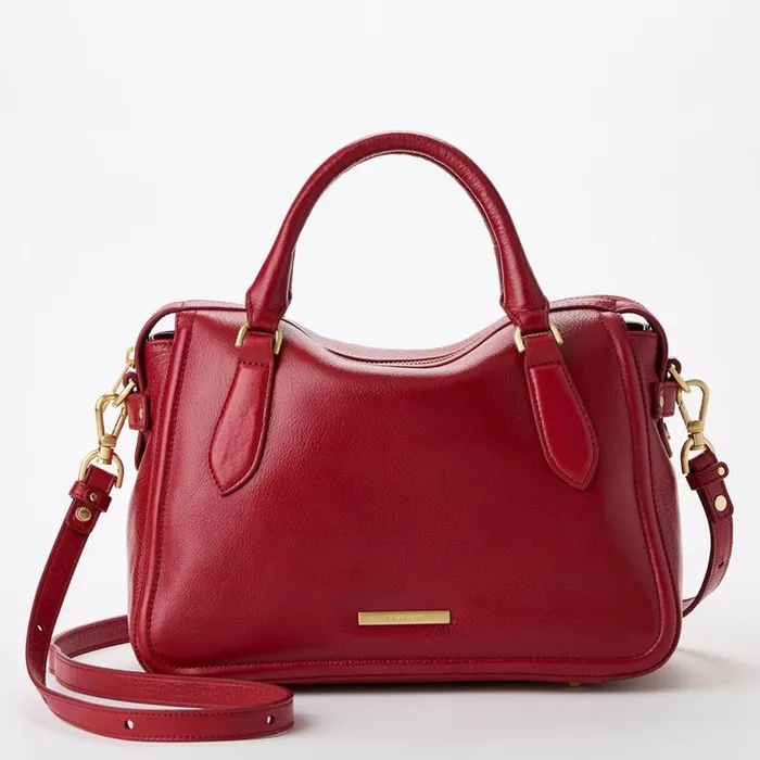 Women Brahmin Satchels Micaela Radiant Red Mystic