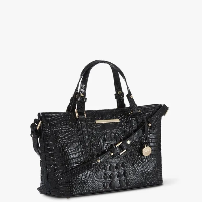 Women Brahmin Satchels Mini Asher Black Melbourne