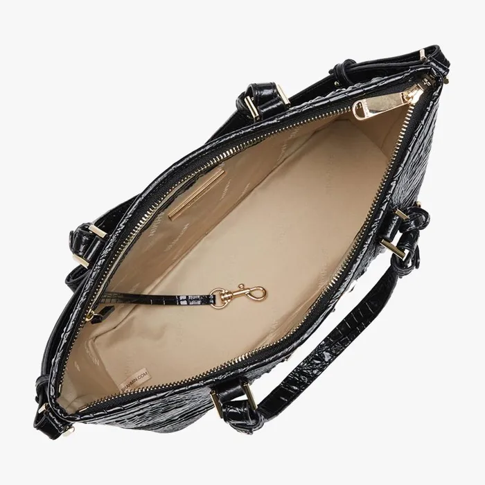 Women Brahmin Satchels Mini Asher Black Melbourne