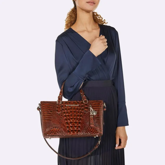 Women Brahmin Satchels Mini Asher Black Melbourne