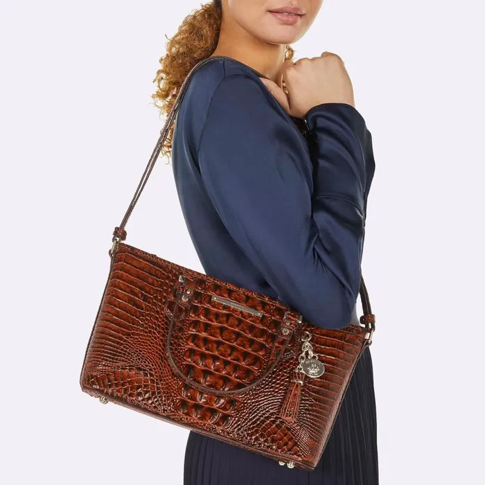 Women Brahmin Satchels Mini Asher Black Melbourne