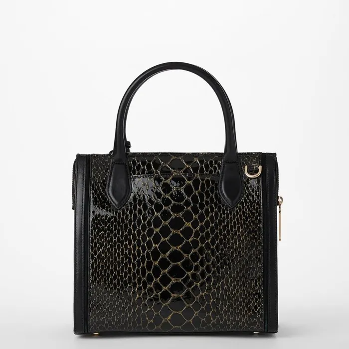 Women Brahmin Satchels Small Caroline Black Cavatica